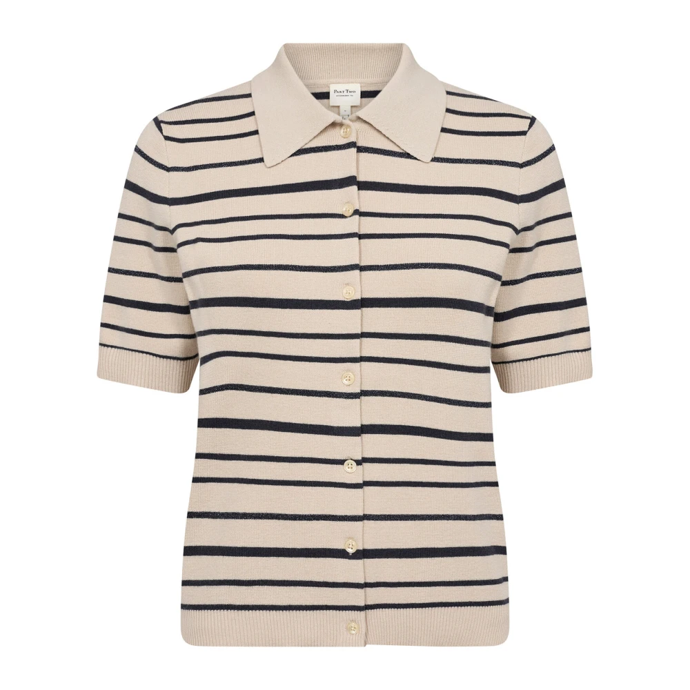 Part Two Frans Eiken En Marine Streep Gebreid Beige Dames
