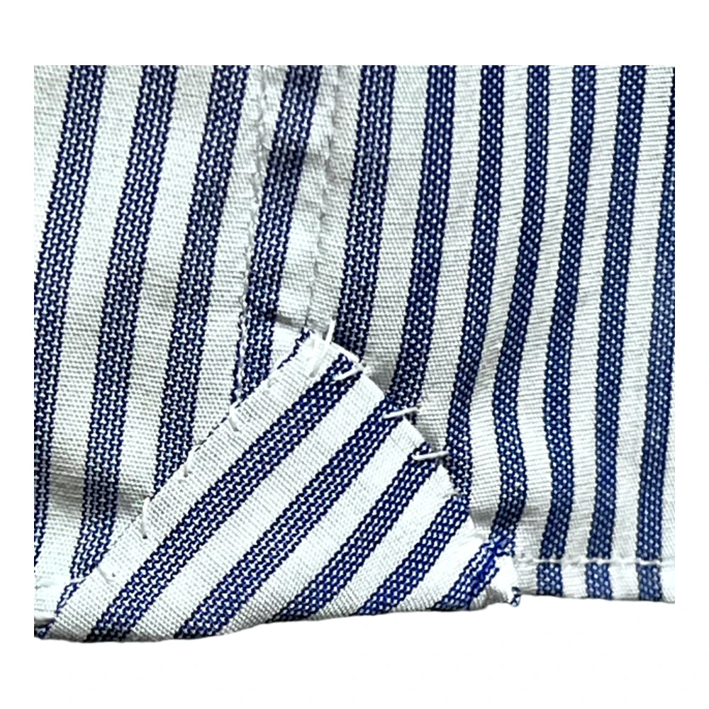 Salvatore Piccolo Napolitaanse Stijl Overhemd Blauw-Witte Strepen Blue Heren
