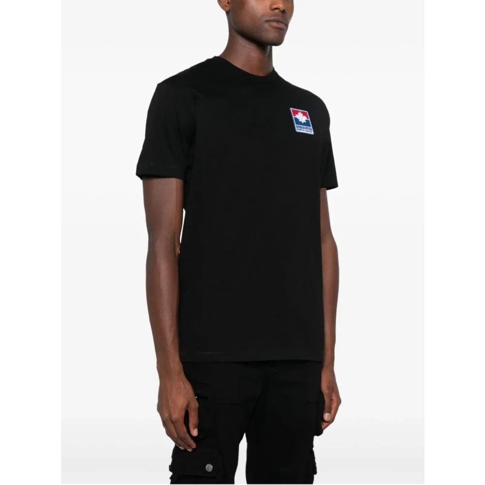 Dsquared2 Stijlvolle Heren T-shirts & Polos Collectie Black Heren