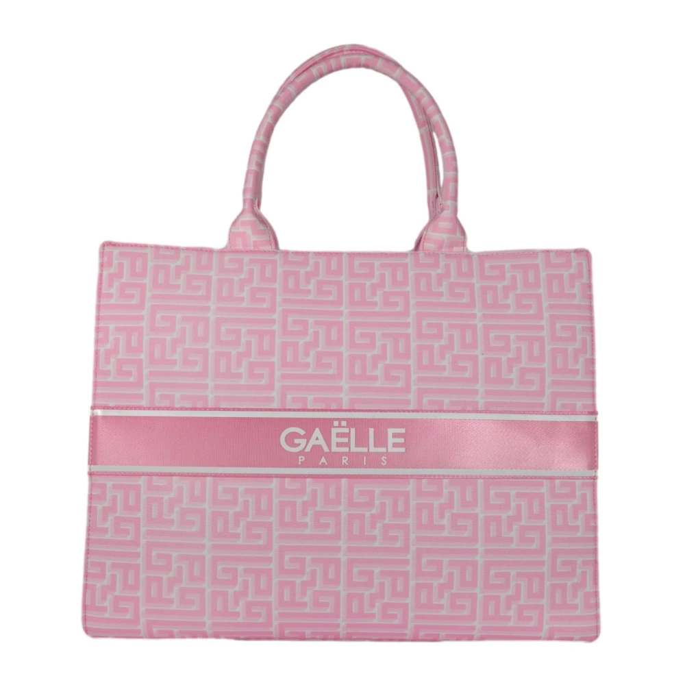 Gaëlle Paris Rosa Canvas Maxi Shopper Väska Pink, Dam