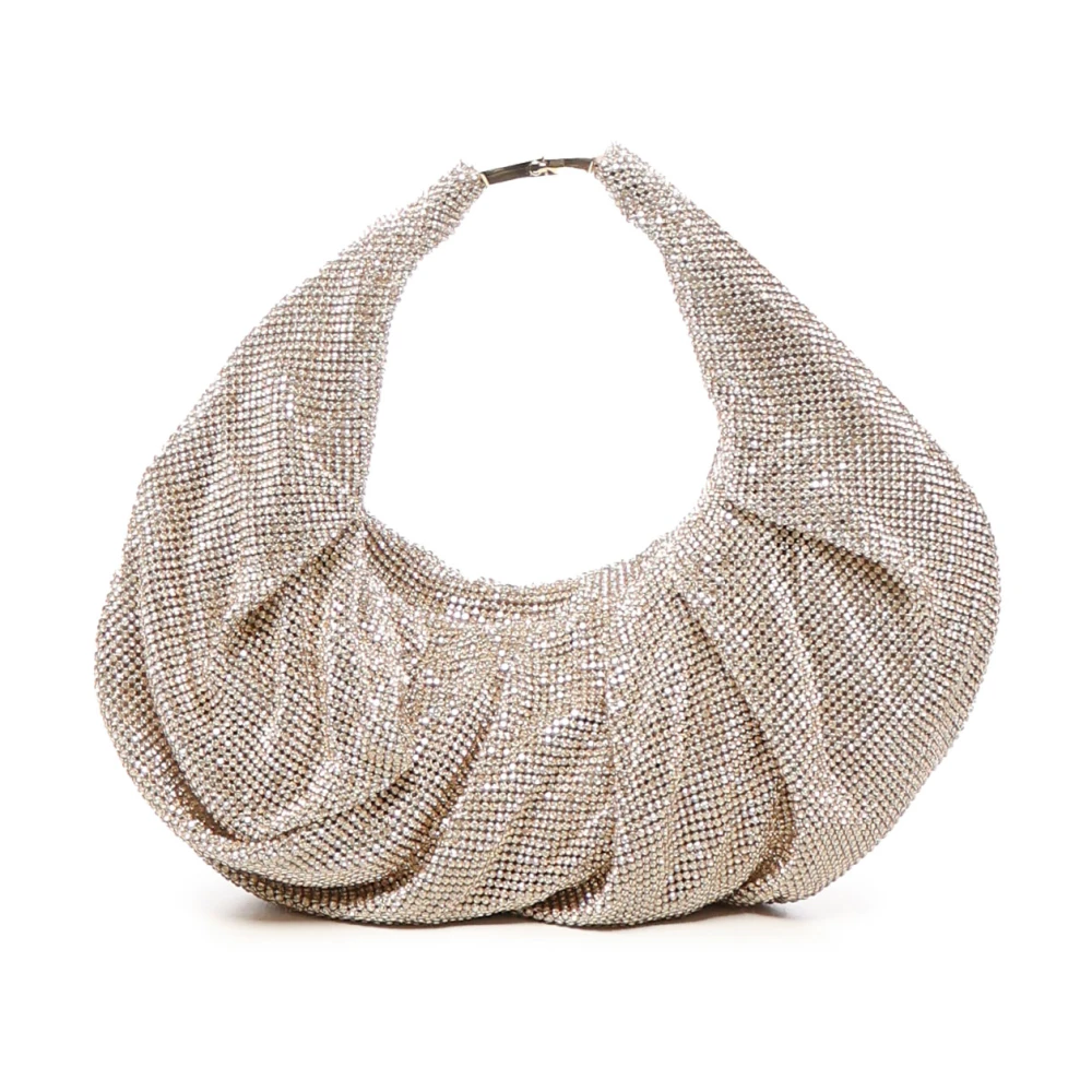 Benedetta Bruzziches Gouden Aluminium Mesh Hobo Tas Yellow Dames