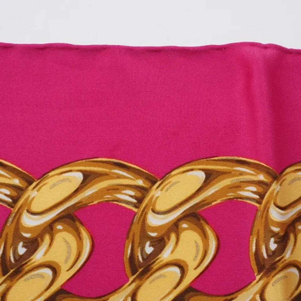 Chanel Vintage Pre-owned Silk scarves Pink Dames