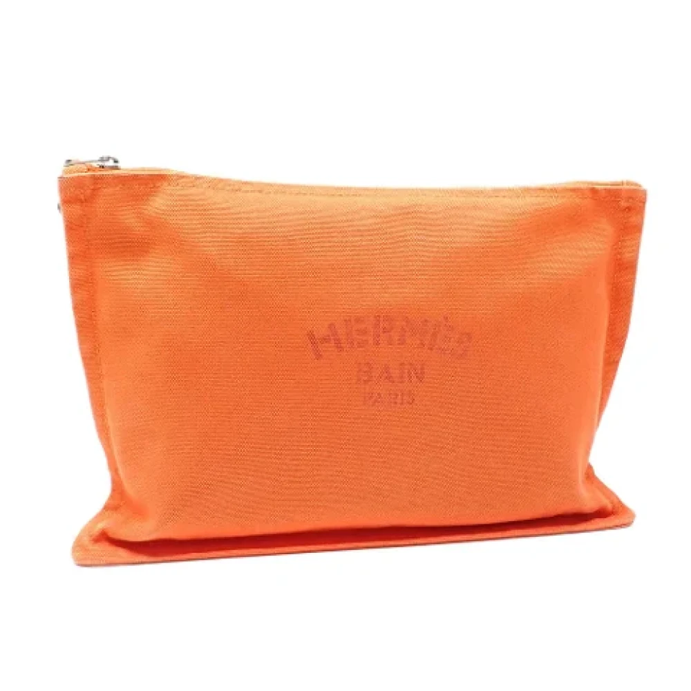 Hermès Vintage Pre-owned Fabric pouches Orange Dames