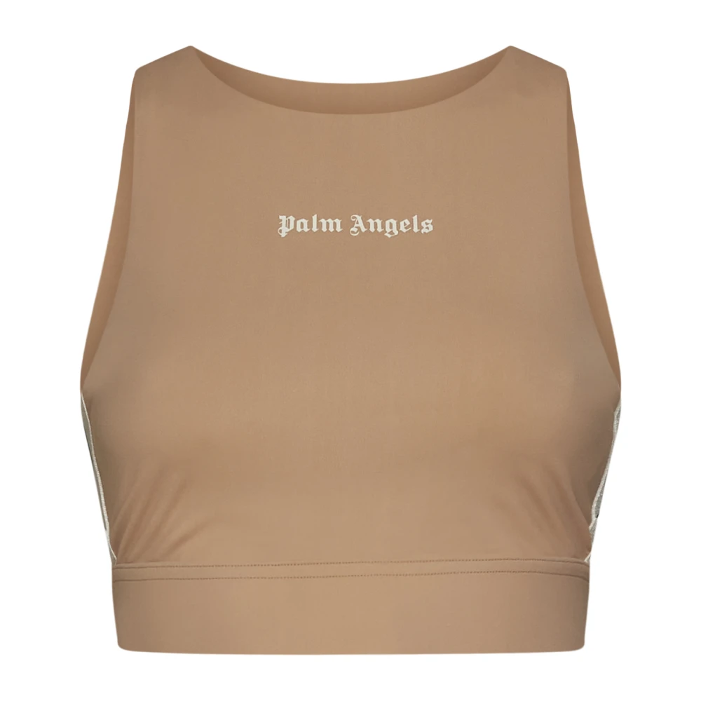 Palm Angels Track Training Top Beige Dames