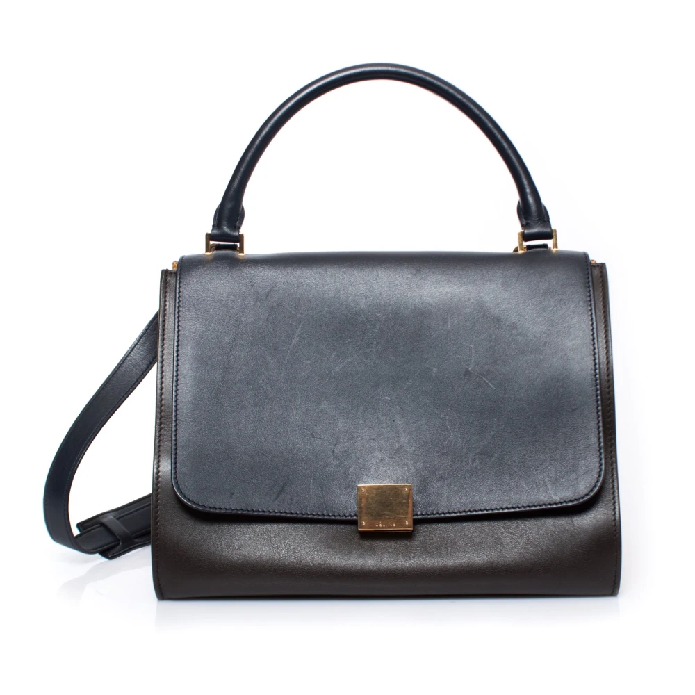 Celine Vintage Tweedehands tas Blue Dames
