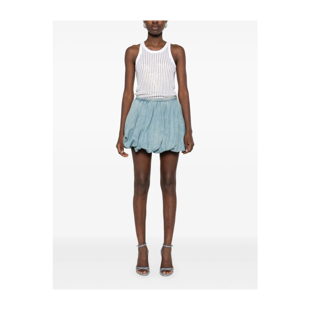 Rotate Birger Christensen Geplooide Rok Blue Dames