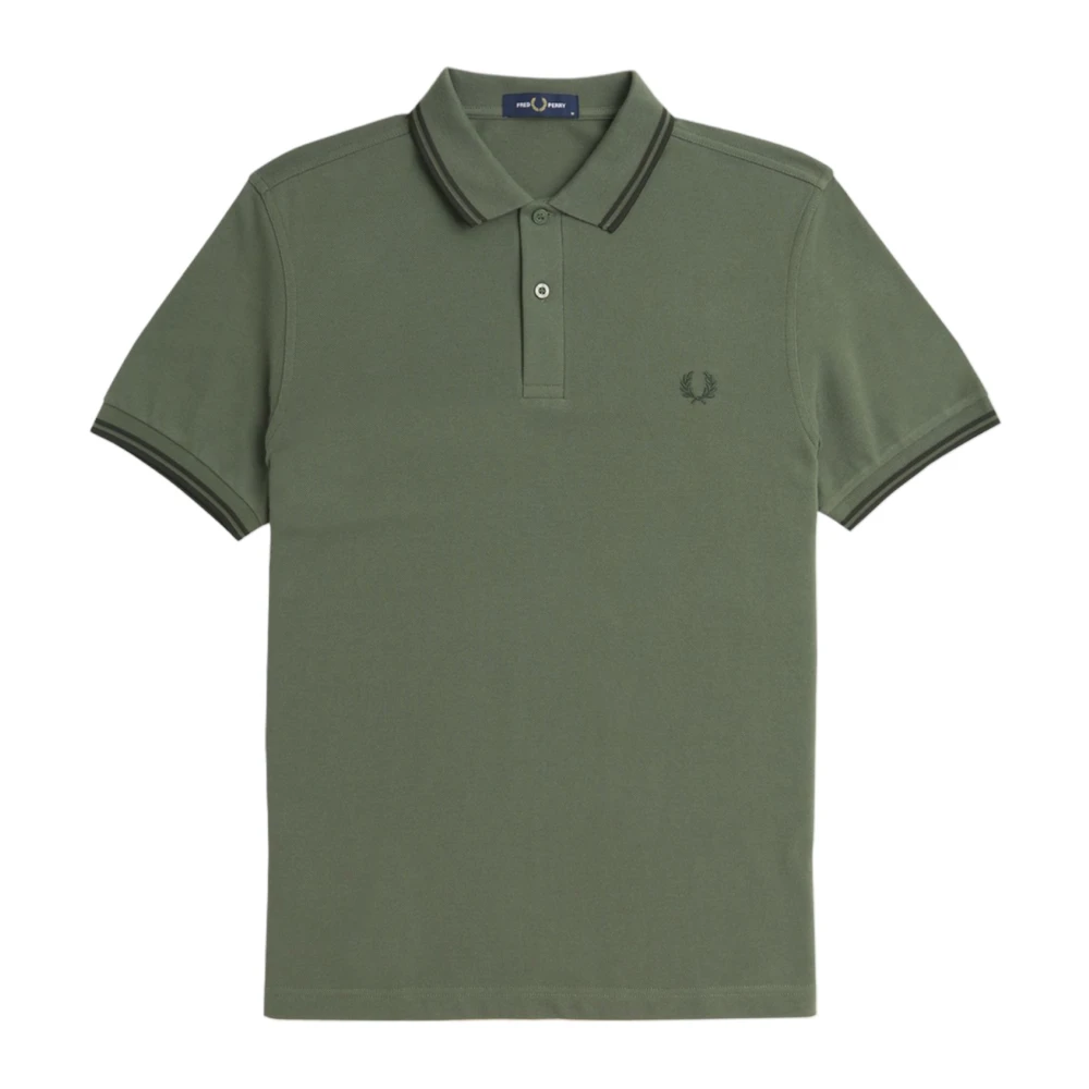 Fred Perry Gröna T-shirts och Polos Green, Herr