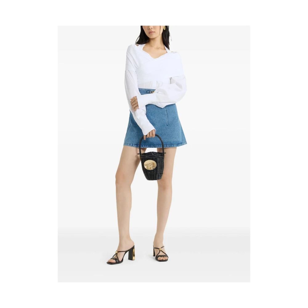 Patou Witte Pofmouw Overhemd met Paneeldetails White Dames