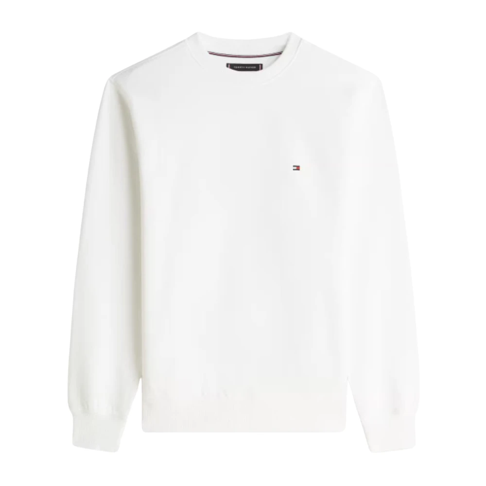 Tommy Hilfiger Men's White Essential Terry Crewneck - Sweatshirts - 2XL - Sweatshirts & Hoodies