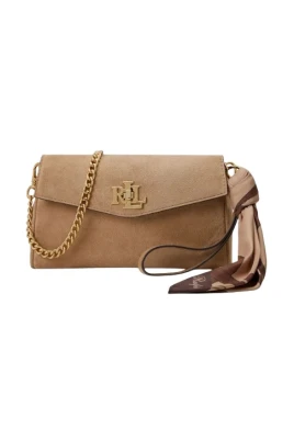 Scarf Trim Turn Lock Wristlet Crossbody