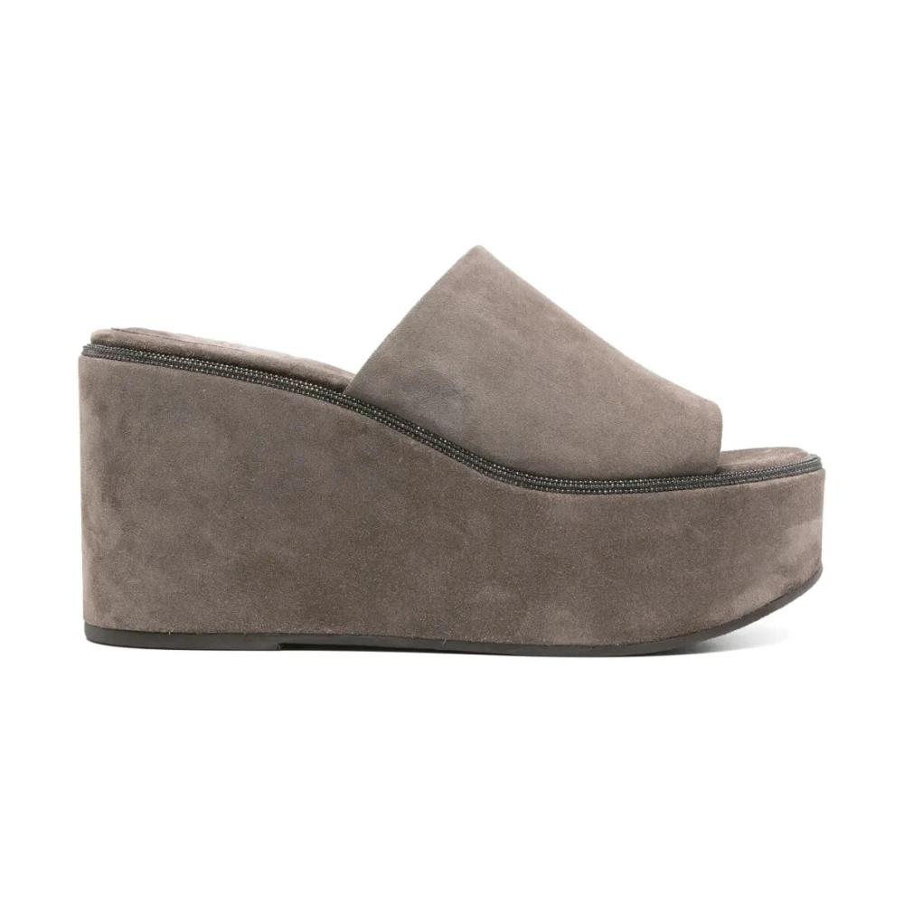 Shoes > Heels > Wedges - - Brunello Cucinelli - Modalova