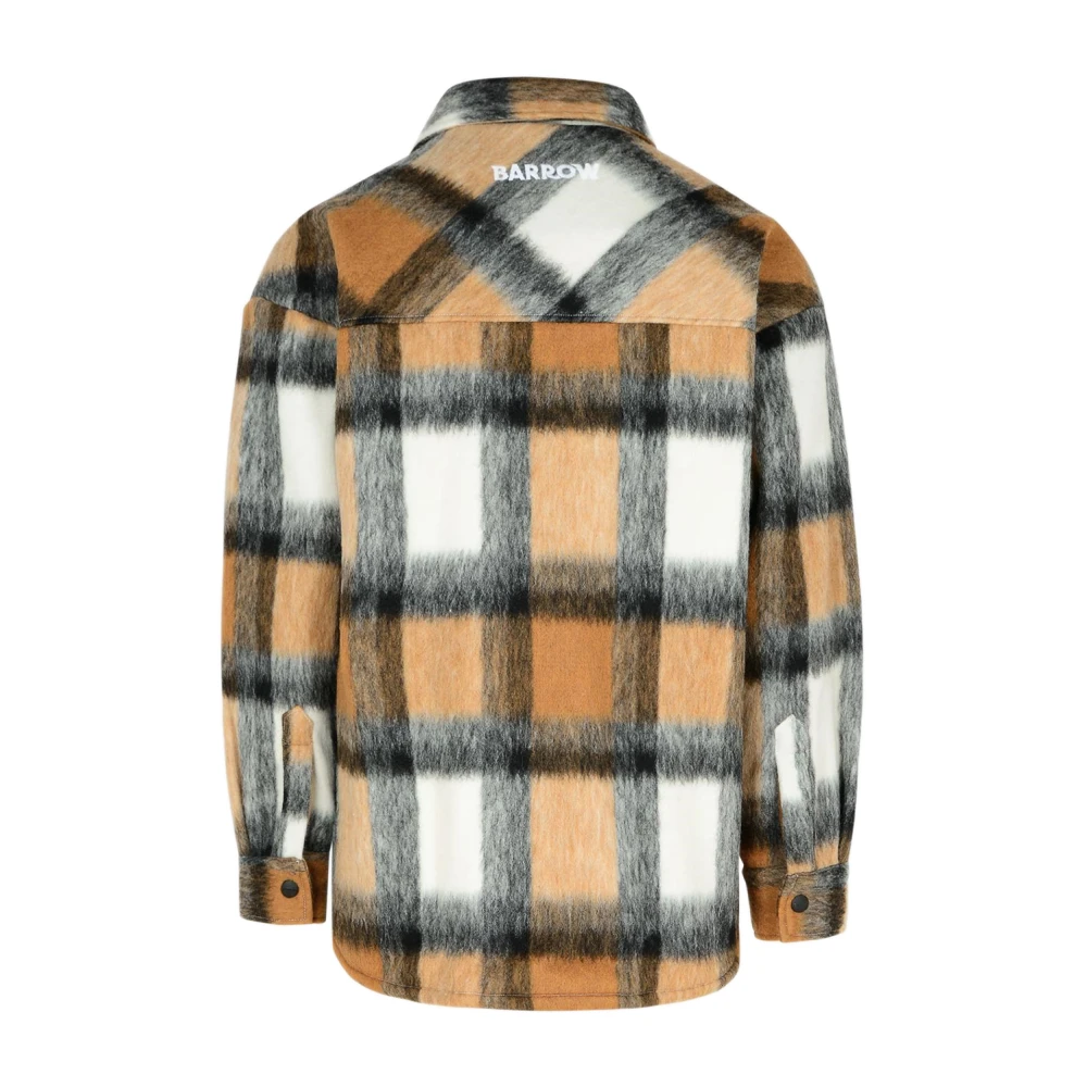 Barrow Geruite Wollen Jas Bruin Multicolor Heren