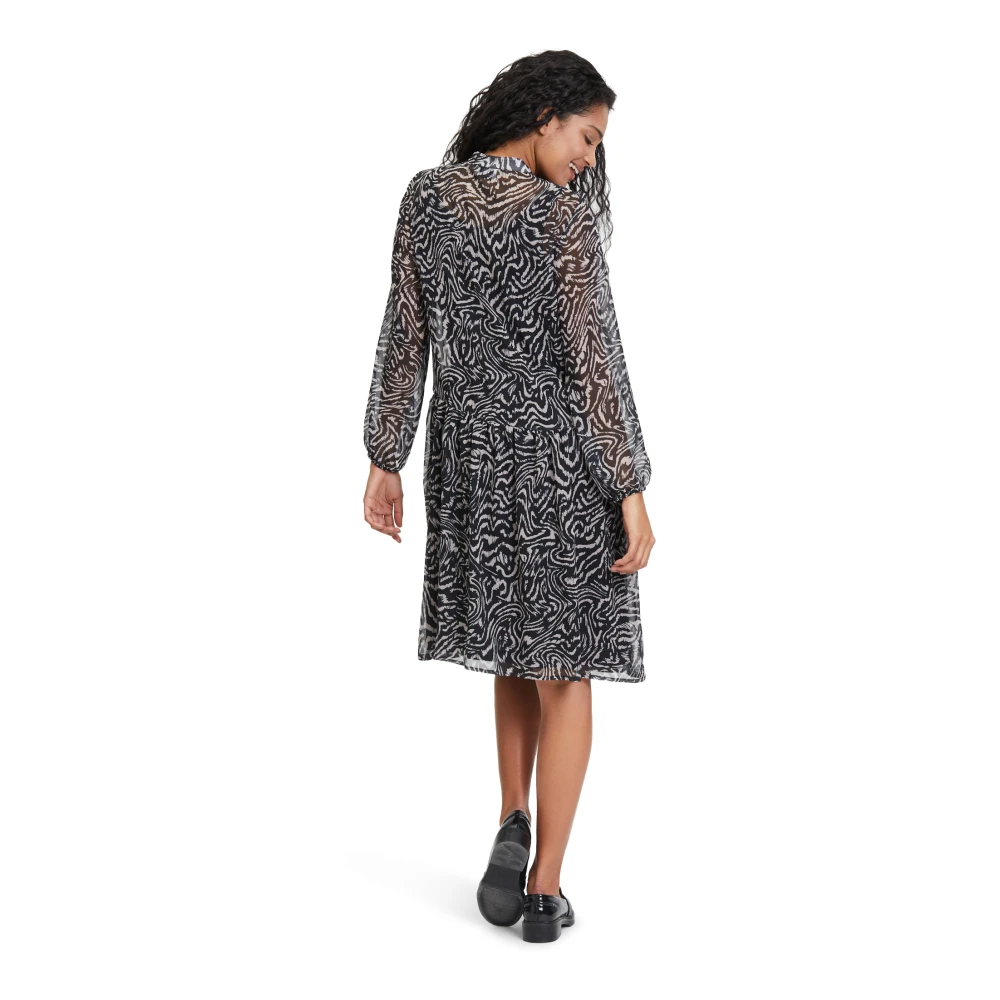 Vera Mont Print Casual Jurk Black Dames