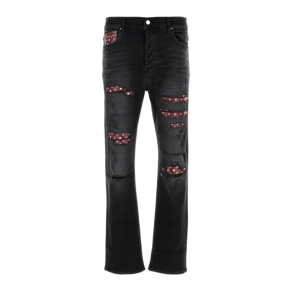 Amiri Stretch Zwarte Denim Jeans Black Heren