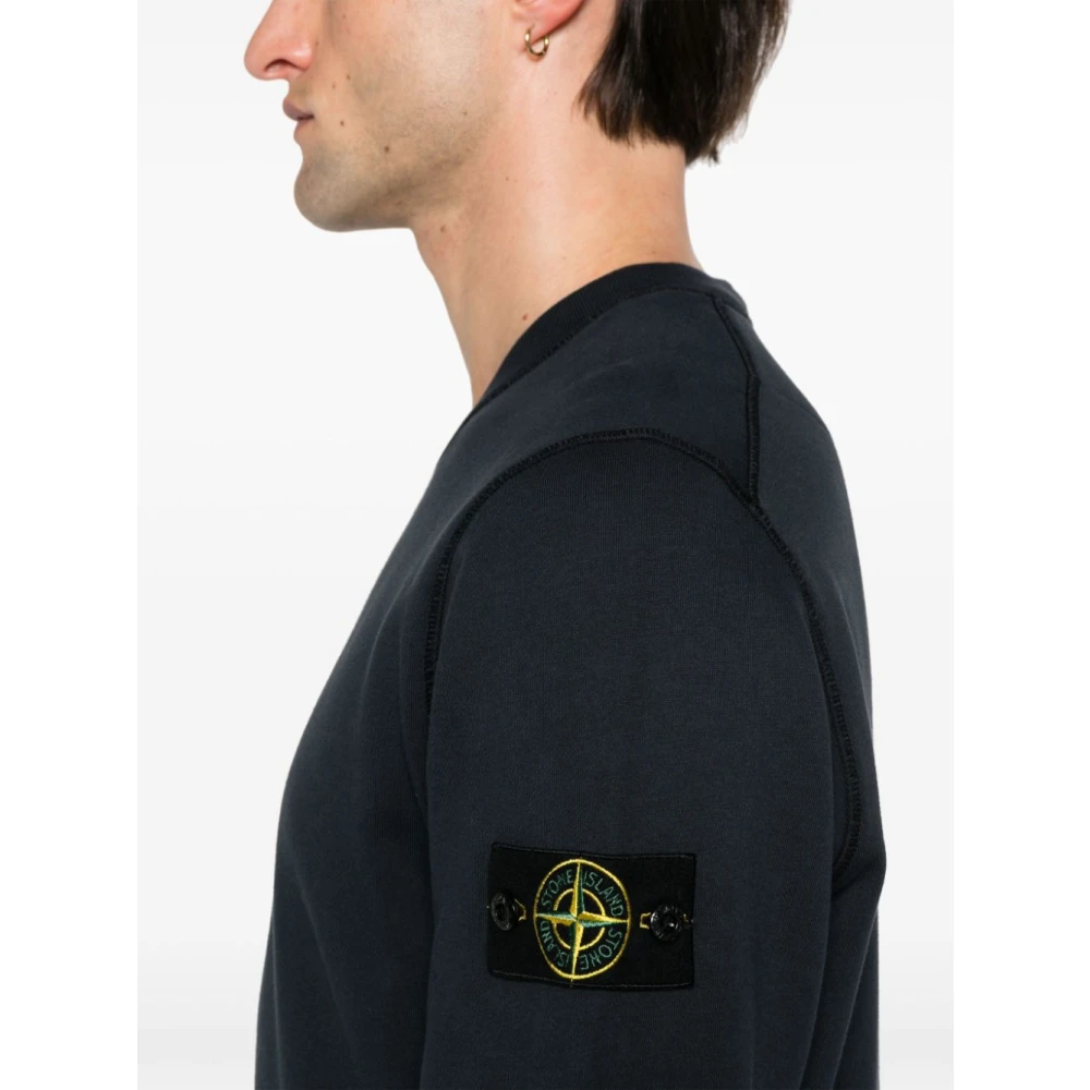 Stone Island Blauwe Sweaters met Bewuste Materialen Blue Heren