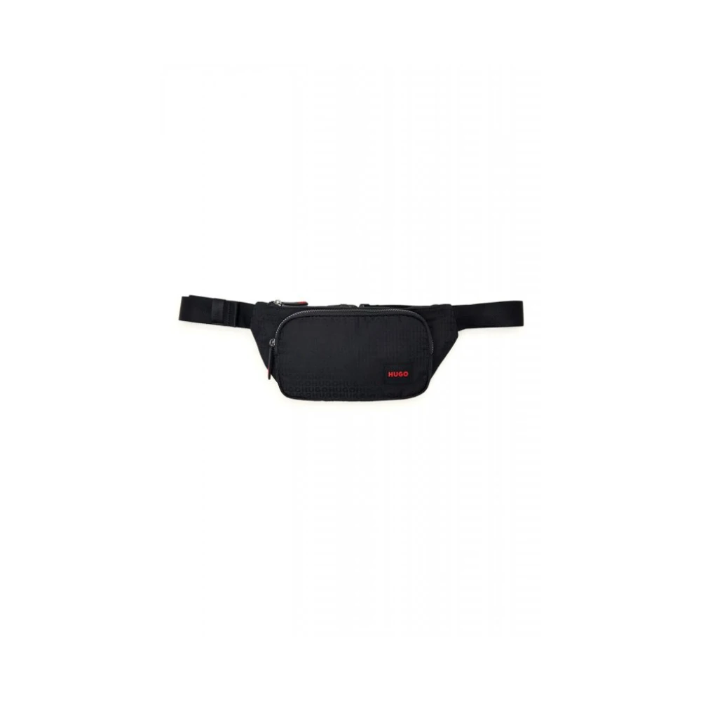 Hugo Unisex Black Bum Bags, One Size, Belt Bag
