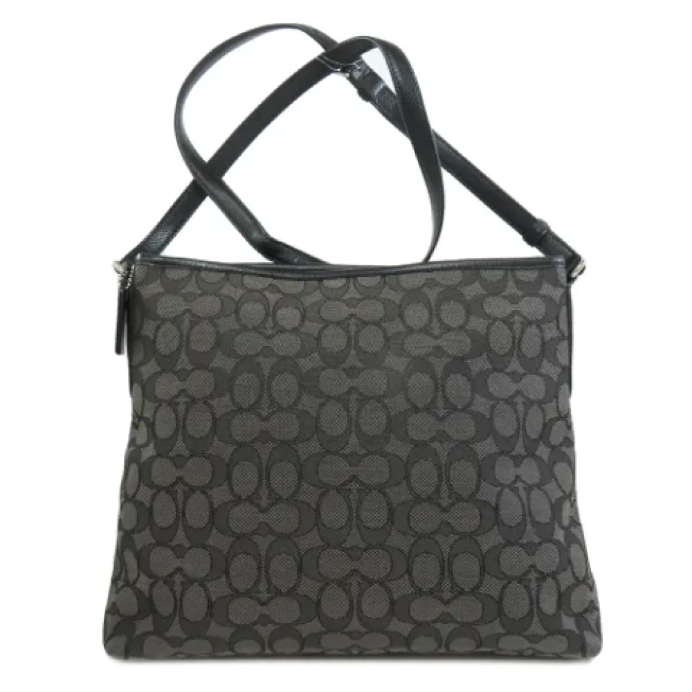 Coach Pre-owned Canvas shoulder-bags Black Dames
