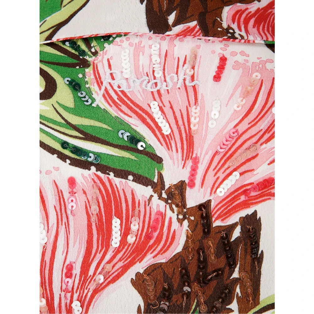 P.a.r.o.s.h. Bloemenprint Pailletten Overhemd Multicolor Dames
