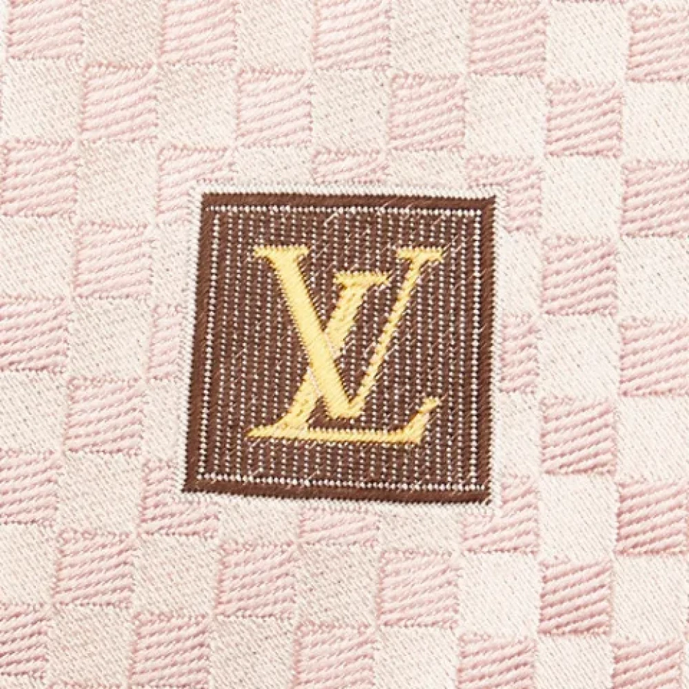 Louis Vuitton Vintage Pre-owned Silk home-office Pink Heren