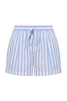 Striped Poplin Shorts