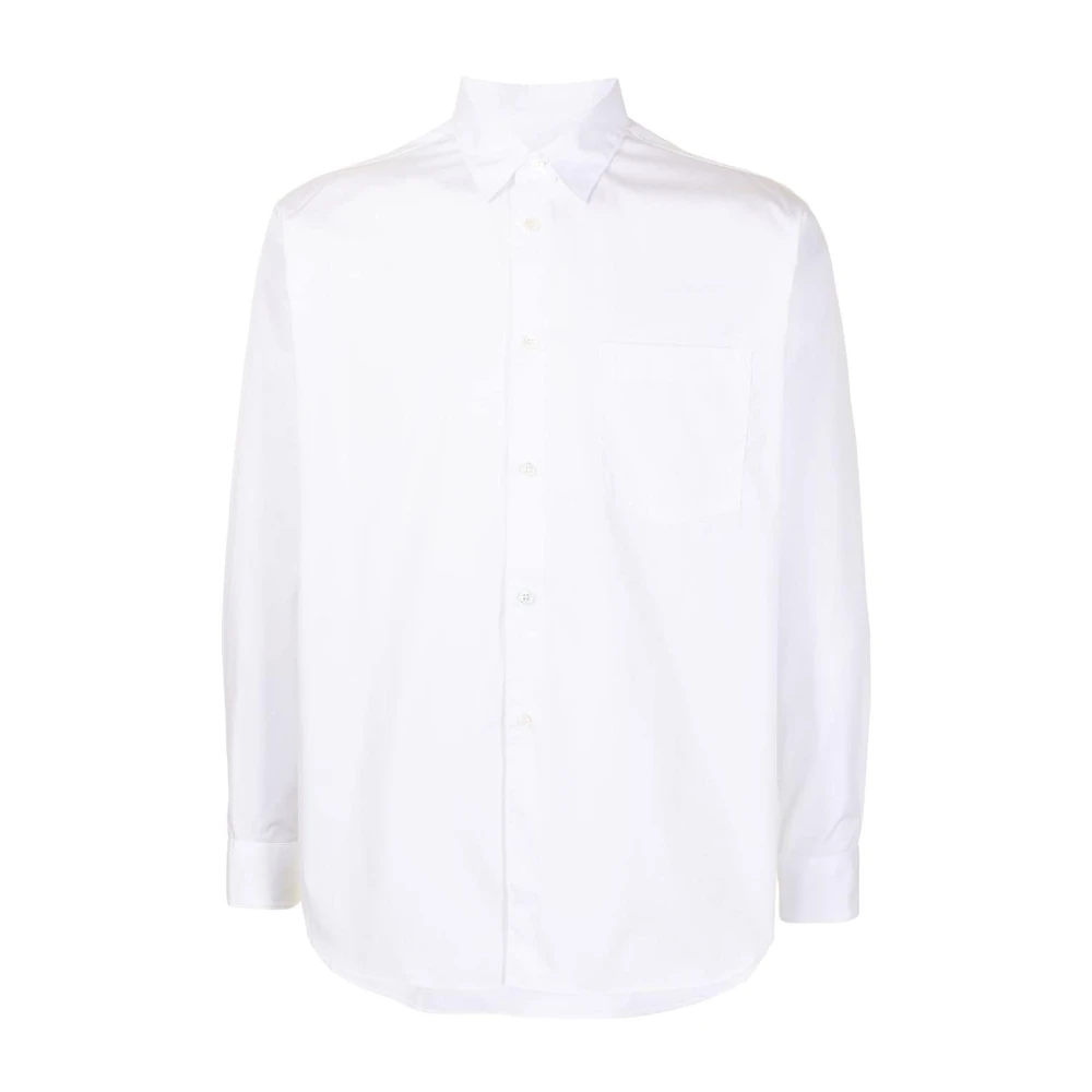 Comme des Garçons Oversized Wit Katoenen Overhemd met Klassieke Kraag White Heren