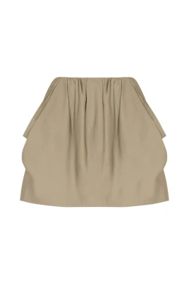 Cotton Poplin Balloon Skirt