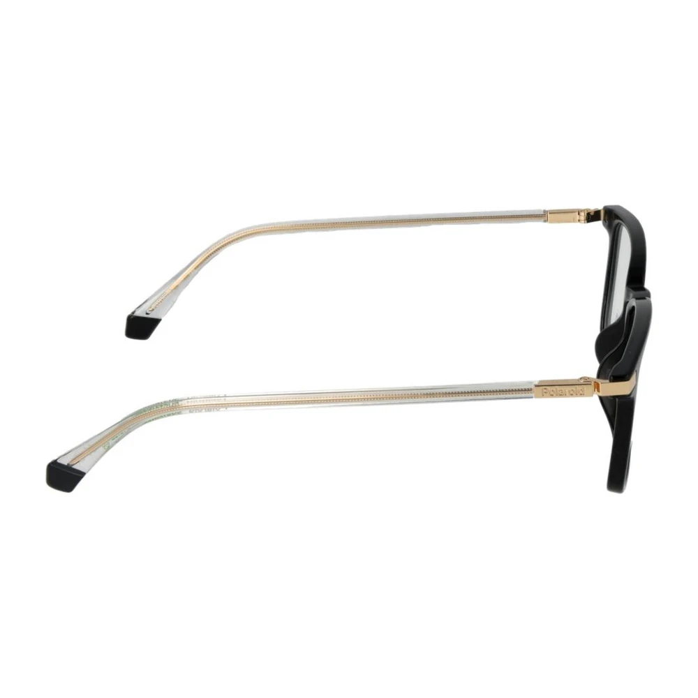 Polaroid Zwarte Vierkante Eco Polyamide Optische Monturen Black Heren