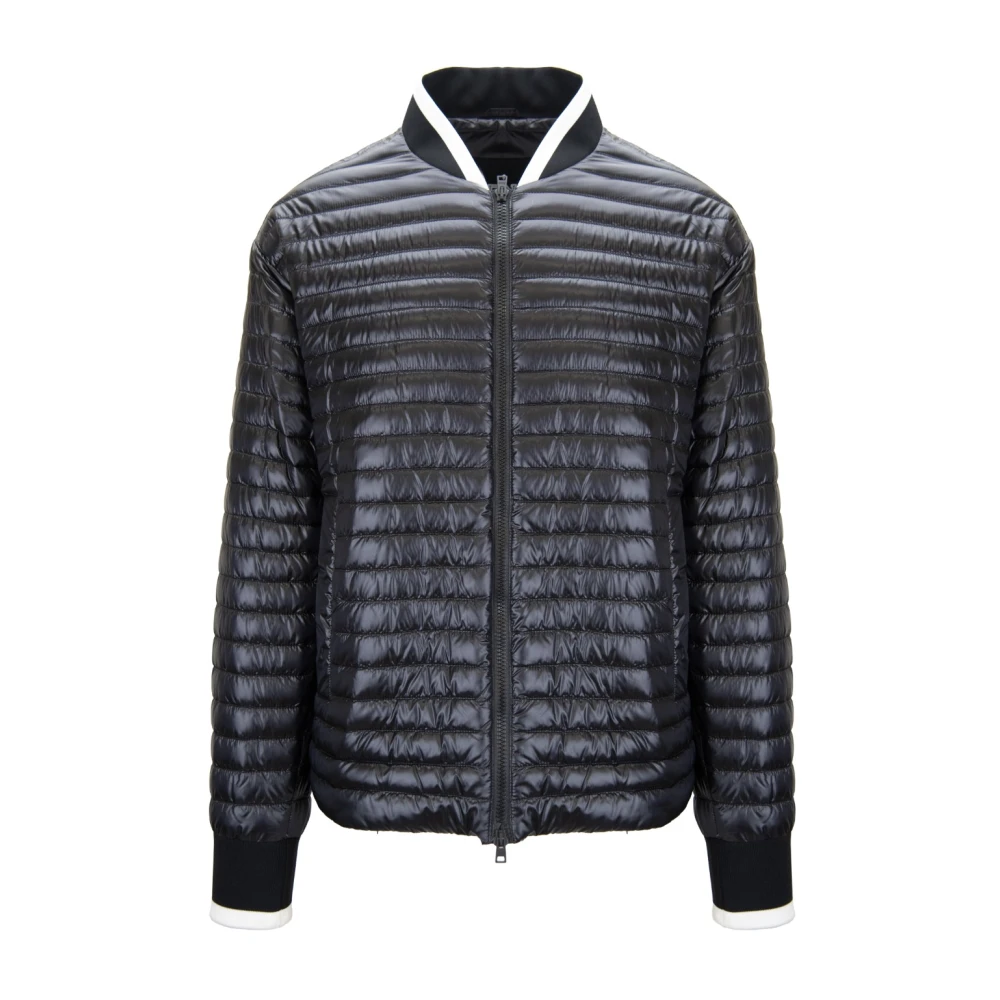 Herno Men's Black Zip-Up Down Jacket