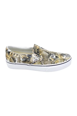 Elastisk Canvas Slip-On Gummisula Sko
