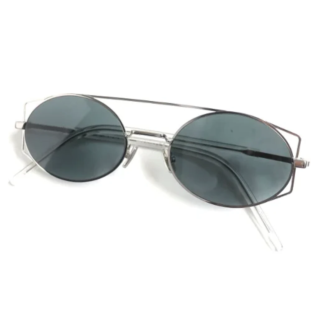 Dior Vintage Pre-owned Metal sunglasses Gray Dames