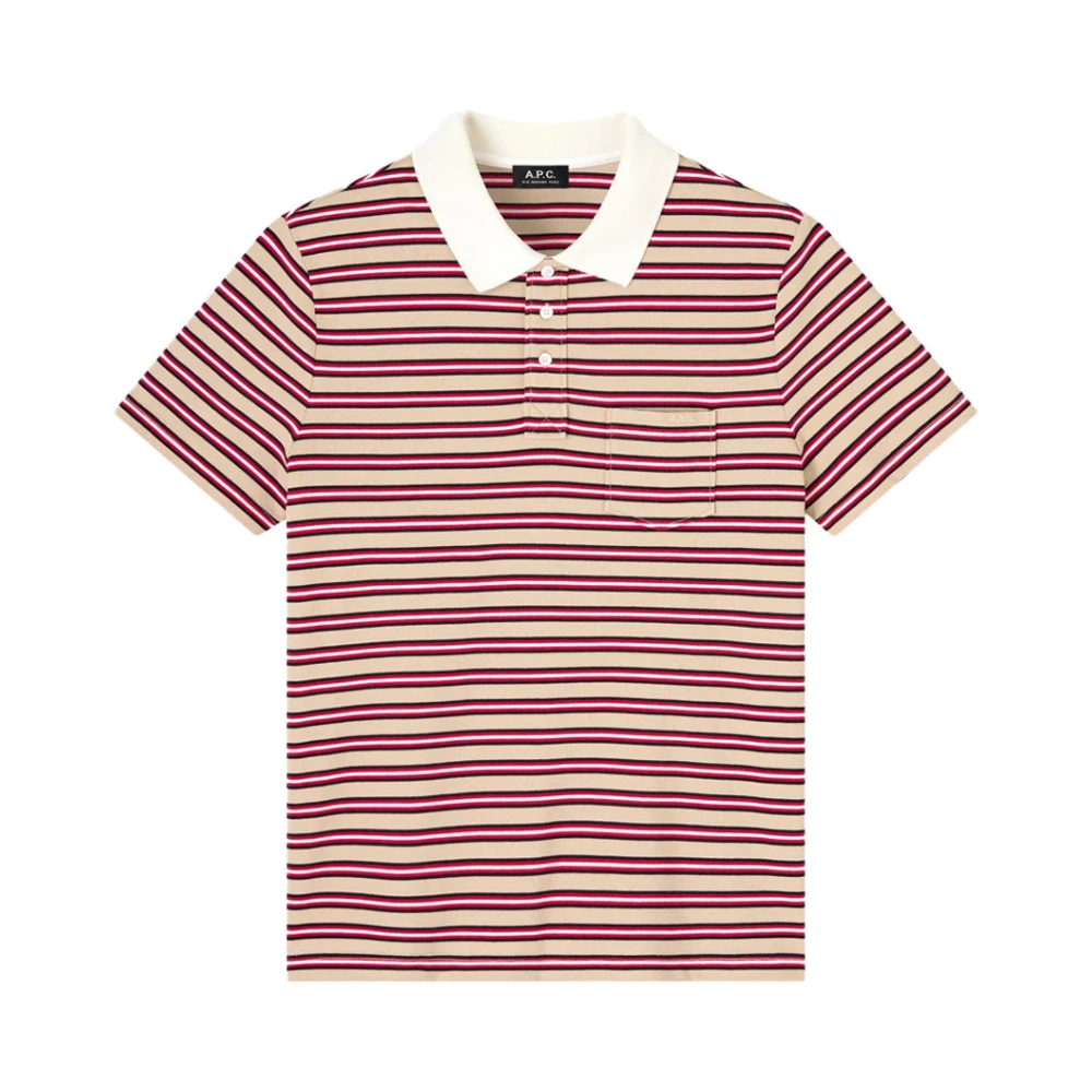 A.p.c. Men's Multicolor Polo Shirts, S, C0hmz H26565 Polo Shirt