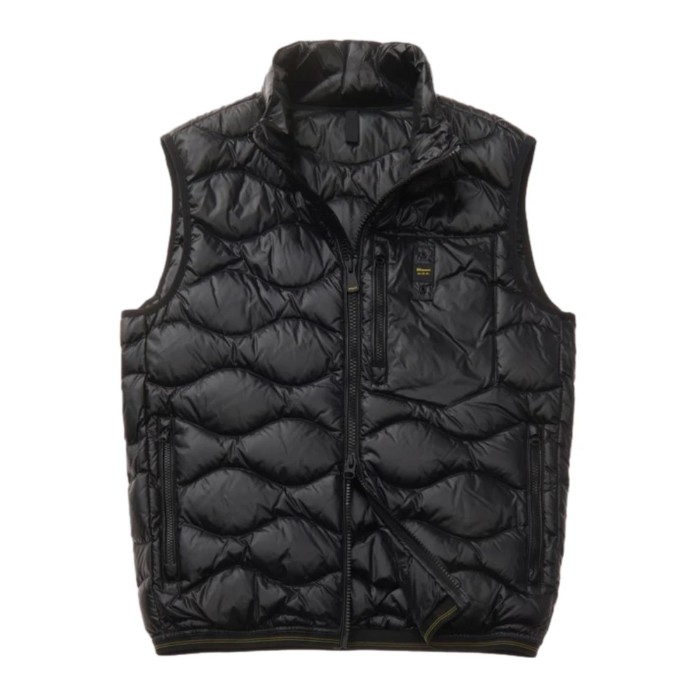 Blauer Nylon Gilet Vest Black, Herr