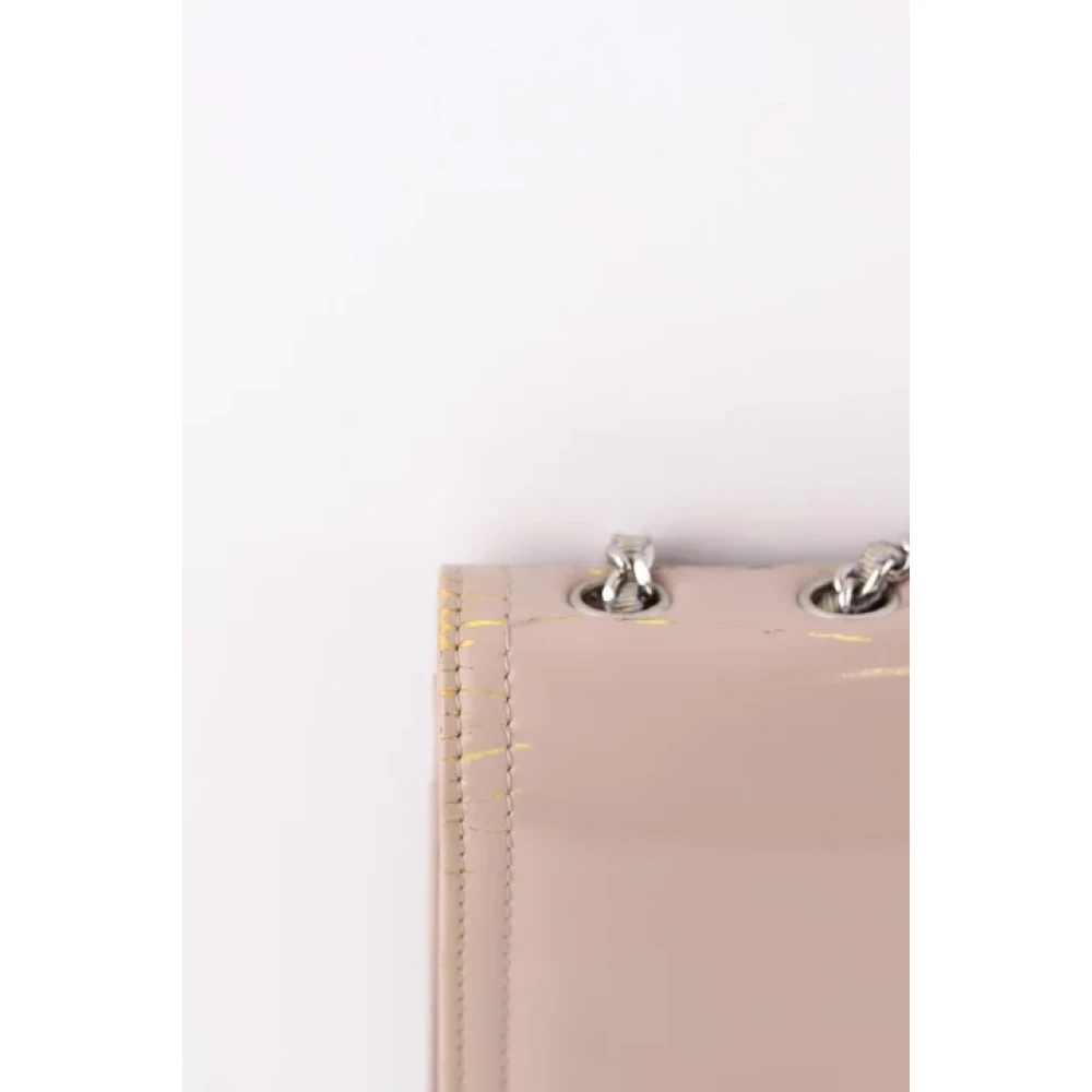 Chanel Vintage Pre-owned Leather chanel-bags Beige Dames
