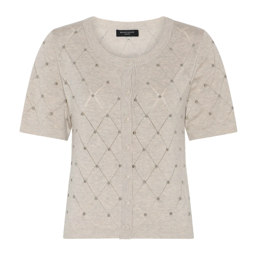 Bruuns Bazaar Women's Beige Cardigans, Xs, Anemonebbtiti Knit
