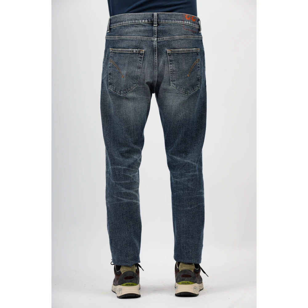 Dondup Donker denim worteljeans Blue Heren