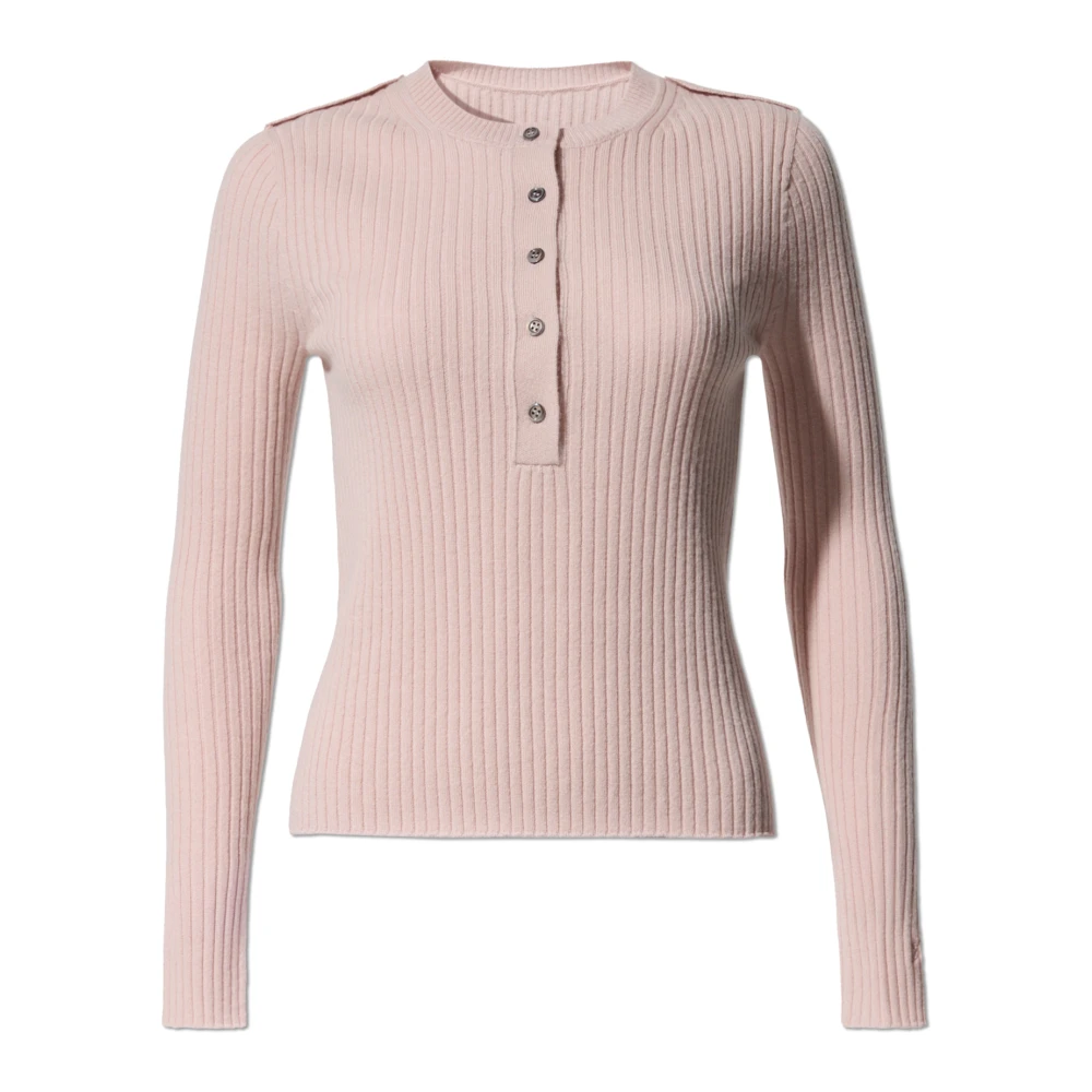Perfect Moment Vrouw Roze Truien & Vesten Dames, L, Wol, Henley Top