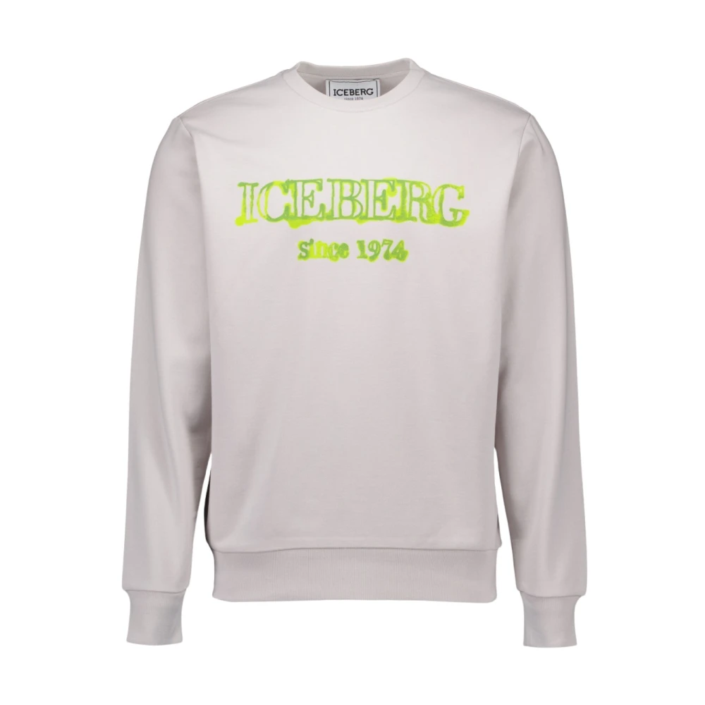 Iceberg Lichtgrijze Sweaters Gray Heren