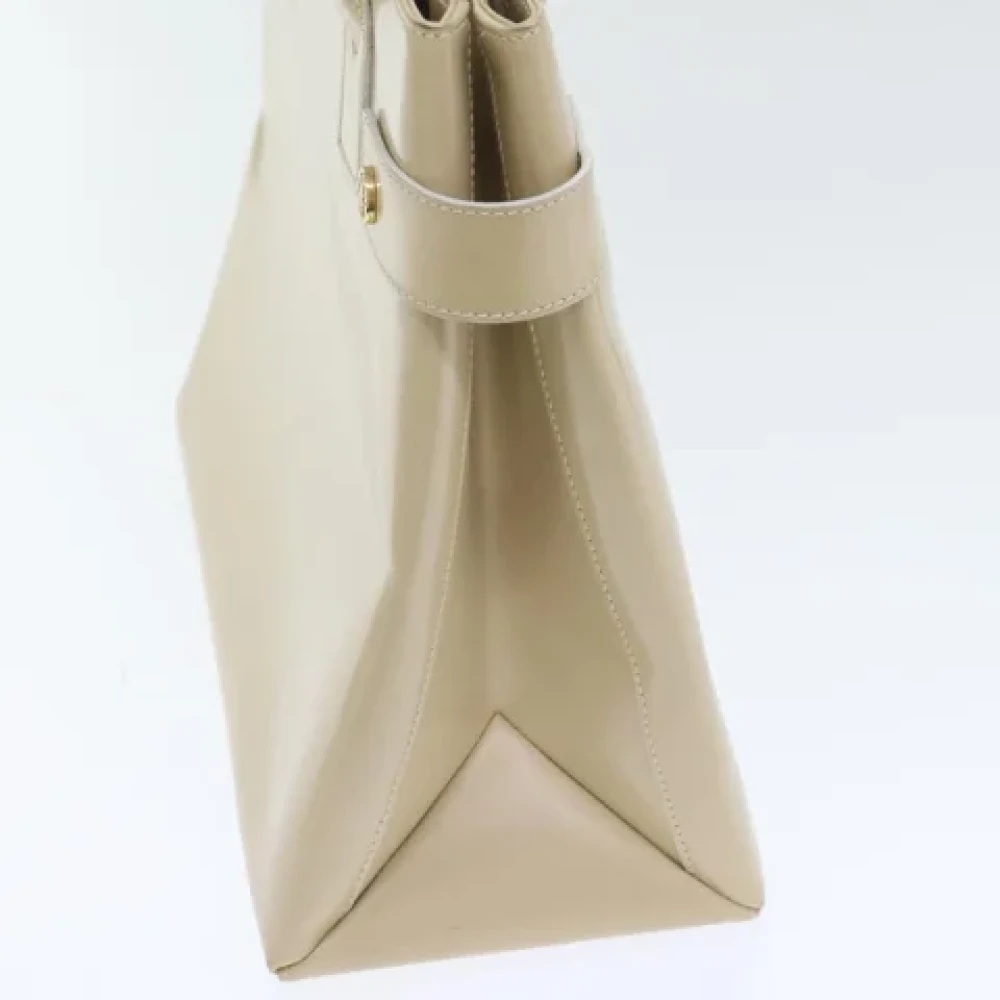 Gucci Vintage Pre-owned Leather handbags Beige Dames
