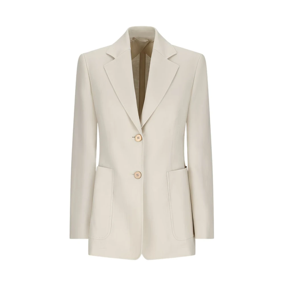 Max Mara Beige Blazers, Female, M, Blazer Monopetto Volonta