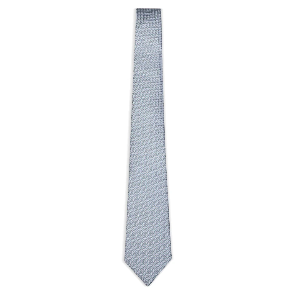 Giorgio Armani Men's Blue Ties, One Size, Jacquard Silk Tie
