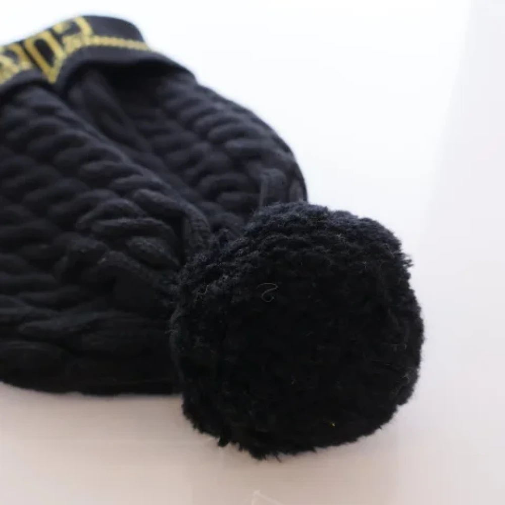 Gucci Vintage Pre-owned Wool hats Black Dames
