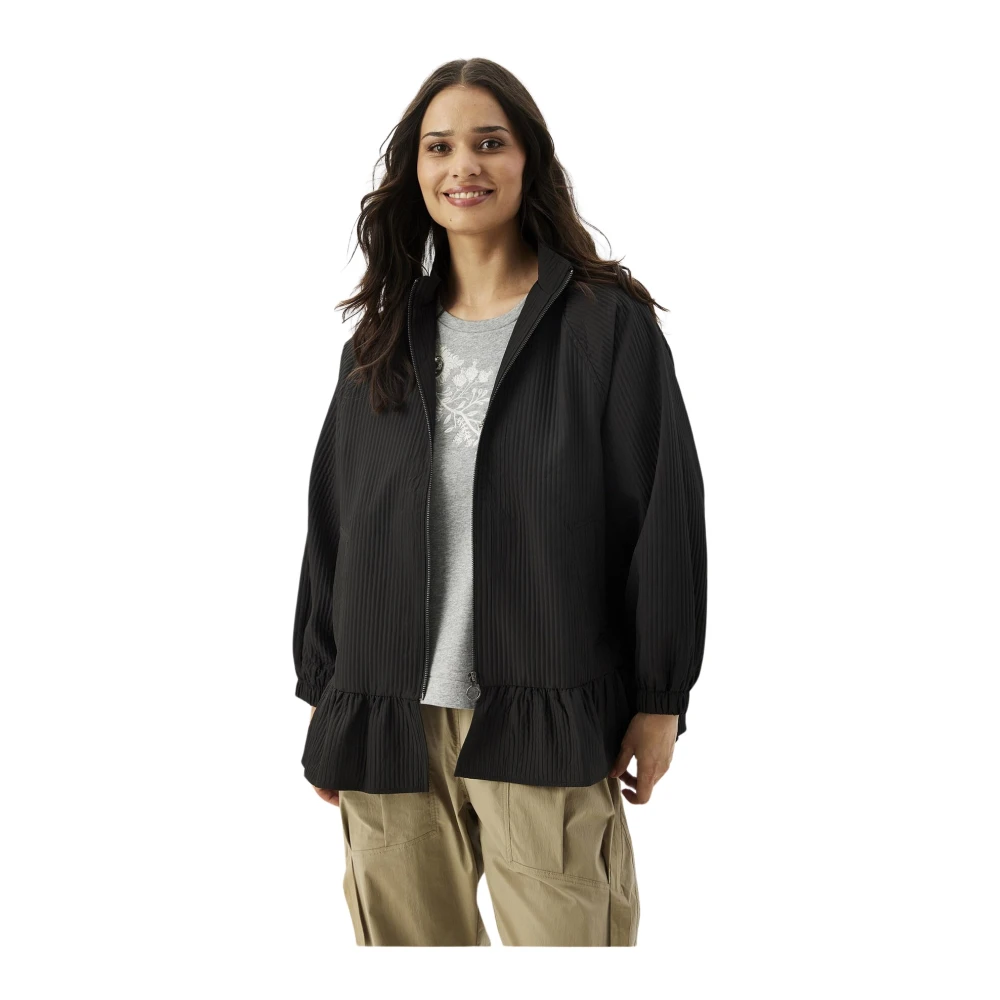 IN Front Elegante Zwarte Jas Blazer Black Dames