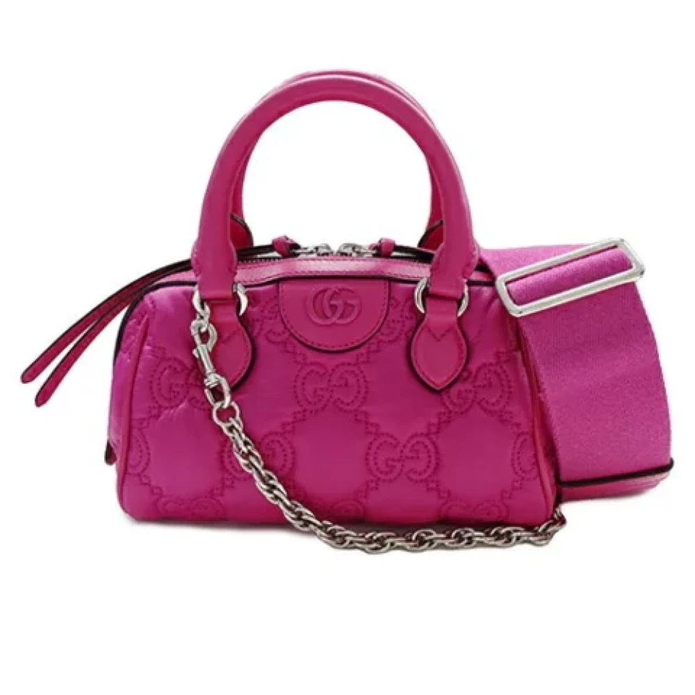 Gucci Vintage Pre-owned Leather shoulder-bags Pink Dames