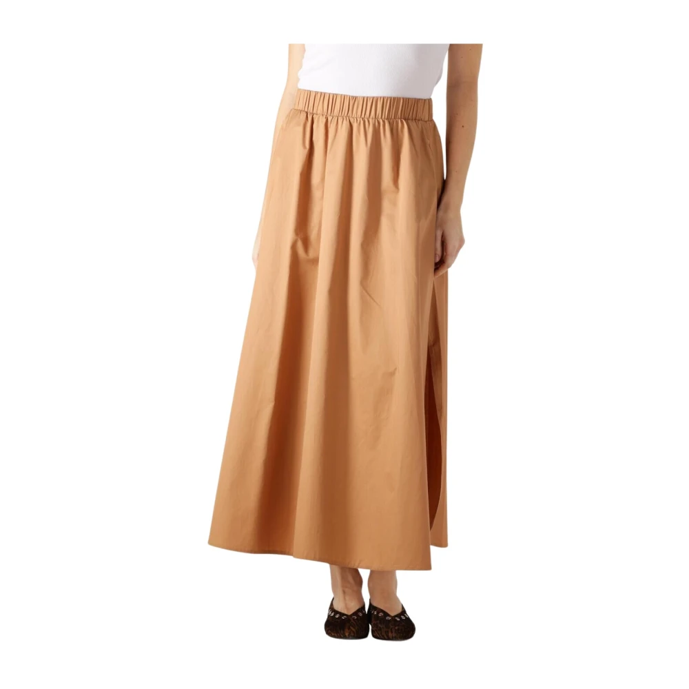 Devotion Eutopia Dames Maxi Rok Kameel Brown Dames