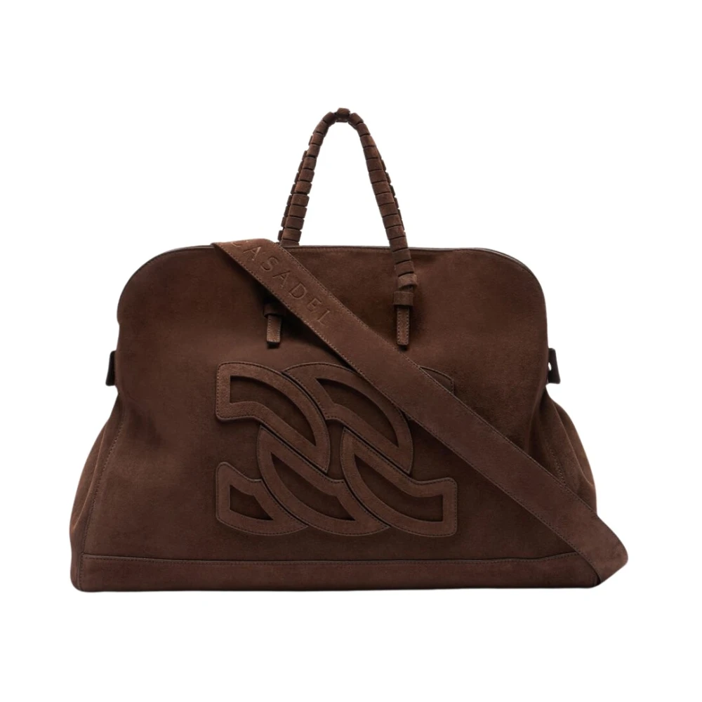 Casadei Brown Park Avenue Velour Bag - Female - Handbags - One Size - Bags