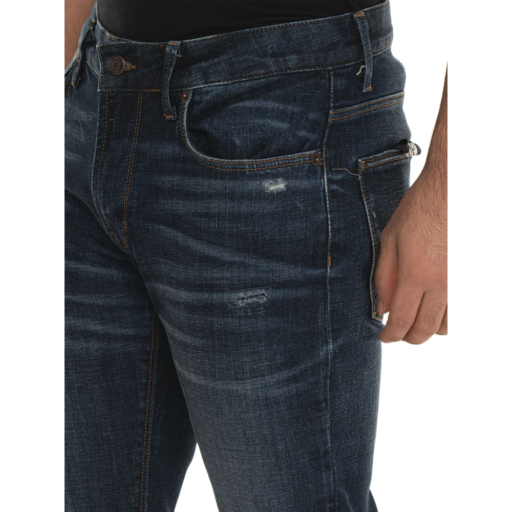 Emporio Armani Slim Fit Denim Jeans voor Heren Blue Heren