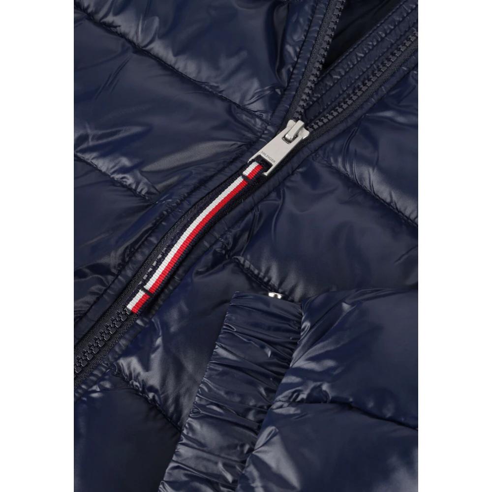 Tommy Hilfiger Blauwe Glansjas voor Vrouwen Blue Dames