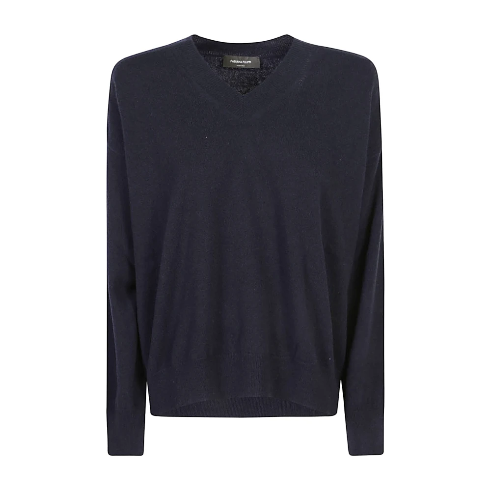 Fabiana Filippi Blauwe Sweatshirt Damesmode Aw24 Blue Dames
