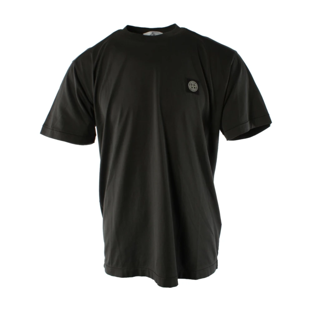 Stone Island Groene Katoenen T-shirt voor Mannen Green Heren