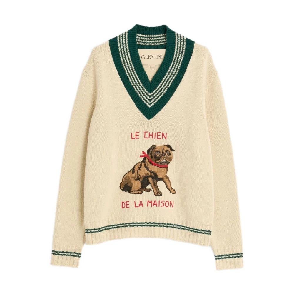 Knitwear > V-neck Knitwear - - Valentino Garavani - Modalova